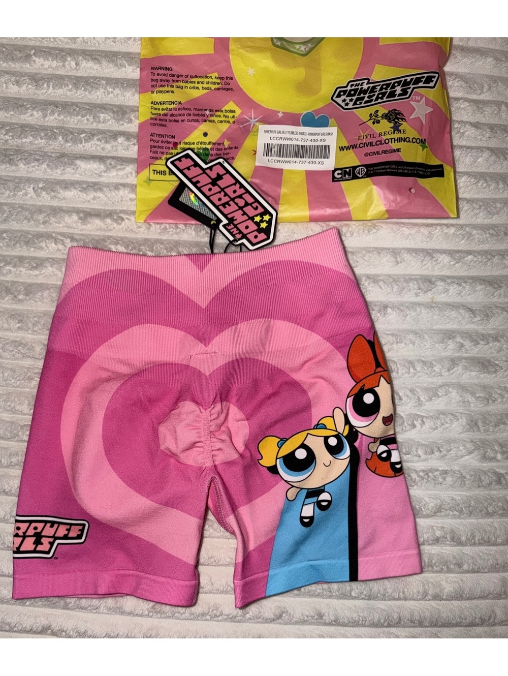 Civil Regime Powerpuff Girls Kelly Seamless Biker Shorts XS
